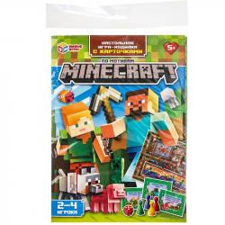 Игра-ходилка MINECRAFT большая с карточками в пак. 4660254472174
