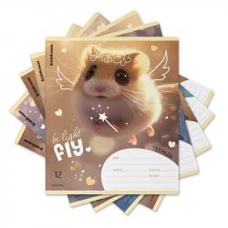 Тетрадь 12л.кл.цв/обл.Fluffy 63248 EK
