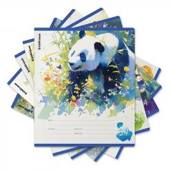 Тетрадь 24л.кл.цв/обл.Flower Panda 60574 Erich Krause