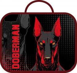 Папка А4 школ.ПШ-11 DOBERMAN 2024 с ручками Пчелка