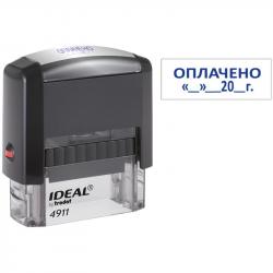 ШТАМП автомат. IDEAL 4911/DB/L3.13 IDEAL ОПЛАЧЕНО дата 38*14мм (161489)