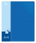 Папка А4 4кольца БЮРОКРАТ 816581/0840/4RBLU синий