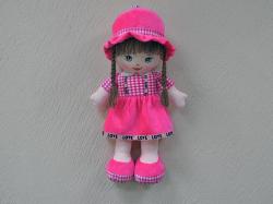 КУКЛА TTV4-193K n в платье с тесьмой Love №1 25x58x17см мягк.