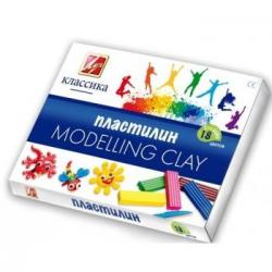 Пластилин 18цв.360г.КЛАССИКА 20с 1330-08 стек Луч