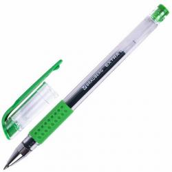 Ручка гель зеленая BRAUBERG EXTRA GT 143922 0,5мм грип