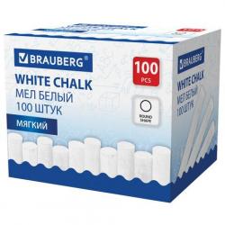 Мелок 1шт белый BRAUBERG 272768 мягкий круглый (100шт.) цена за уп.