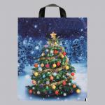 Пакет п/э НГ Зимняя красавица с петлевой ручкой 28*35см 639596