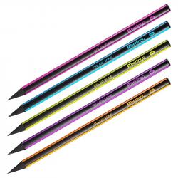 Карандаш ч/гр б/л HB BERLINGO Color Zone BP01305 трехгран. черн.дер.