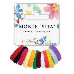 РЕЗИНКА д/волос 457050 мягкие маленькие яркие цвета MONTE VITA (цена за набор 12шт.)