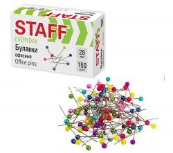 Булавка 150шт. 226760 цв.головка 28мм STAFF EVERYDAY