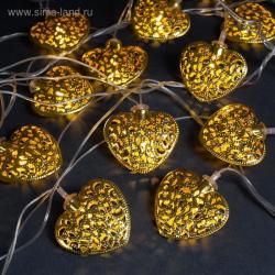 Гирлянда НИТЬ теплый белый Сердце 4м LED-20-220V 8режимов IP-20 2388649