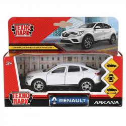 Машина МОДЕЛЬ ARKANA-12-WH металл RENAULT 12см белый в кор.