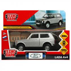 Машина МОДЕЛЬ LADA4X4-12-SR металл LADA 4x4 12см серебристый в кор.