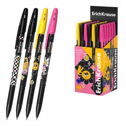 Ручка шар.синяя ERICH KRAUSE R-301 Stick Positive Vibe 0,7мм 63080