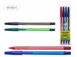 Набор ручек 4цв.STYLUS M-7302-4 Ассорти 0,7мм