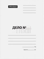 Папка б/скоросшив.КАРТОН ДЕЛО 380г/м2, мел.белая A-PD38M_350
