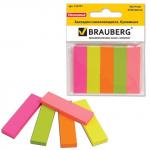 Закладки самокл. 5*50л BRAUBERG 122731 неон бумажные
