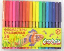 Фломастеры 36цв.Каляка-Маляка кругл. корп. ФКМ36 смываем