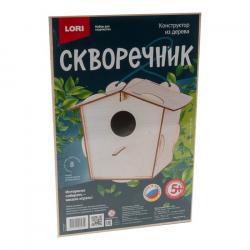 Конструктор дерев.Фн-020 Скворечник Птичий домик сборная модель LORI