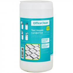 Салфетки д/пластика.OfficeClean 260885 в тубе (100шт)