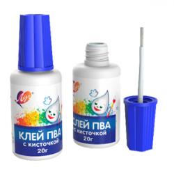 Клей ПВА 20г ЛУЧ с кисточкой 29С 1719-08