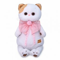 Игрушка мягк. Кошка Ли-Ли с розовым бантом 27см LK27-052