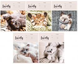 Тетрадь 12л.кл.цв/обл.Питомцы. Lovely Cat Т12кС_43200 Спейс