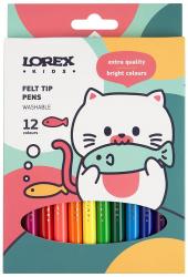 Фломастеры 12цв.к/у LOREX KIDS LXKFPCL-12