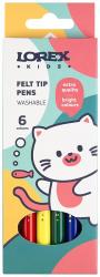 Фломастеры 6цв.к/у LOREX KIDS LXKFPCL-6