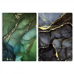Тетрадь А4 80л.кл.греб.GL Marble color NS4c80-52722