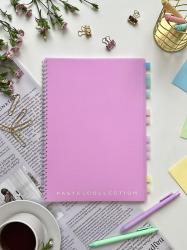 Тетрадь А4 80л.кл.греб.ПОЛИНОМ Pastel Collection Pink 3405