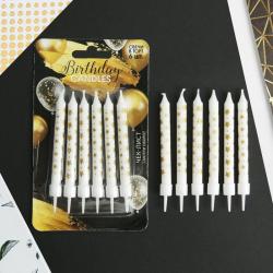 НАБОР свечей 6шт Д/ТОРТА Birthday Candle 9*0,8см 5486331
