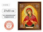 КАРТИНА-МОЗАИКА АЛМАЗНАЯ M-12154 Семистрельная икона 27*33 (дерев.подр. част.выкл.)