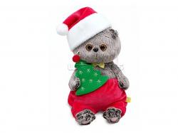 Игрушка мягк. Кот Басик BABY в новогоднем костюмчике 20см BB-152