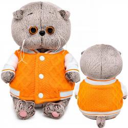 Игрушка мягк. Басик BABY в бомбере на кнопках 20см BB-154