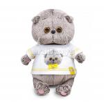 Игрушка мягк. Кот Басик BABY в футболке с автопортретом ВВ-149