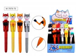 Ручка-игрушка BOXING DOG M-7879-70 синяя шар. 1,0мм